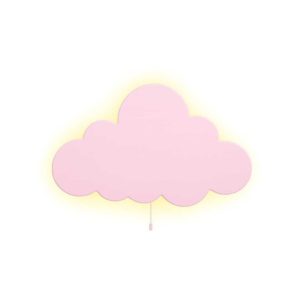 Pink Cloud Wall Lamp for Kids Room | Nursery Wall Lamp
