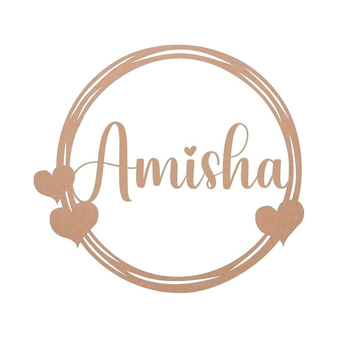 Personalized MDF Wooden Name Cutout
