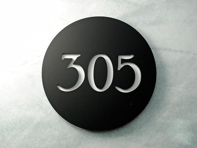 Personalized Door Number Plate
