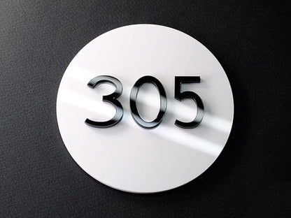Personalized Door Number Plate