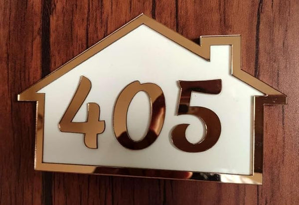 Personalized Door Number Plate