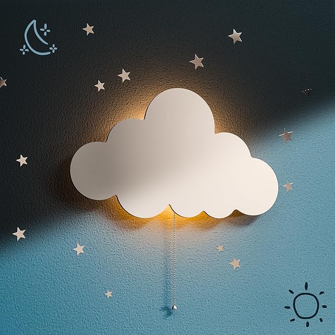 White Cloud Wall Lamp for Kids Room | Nursery Decor
