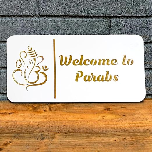 Personalized Name Plate for Home Entrance