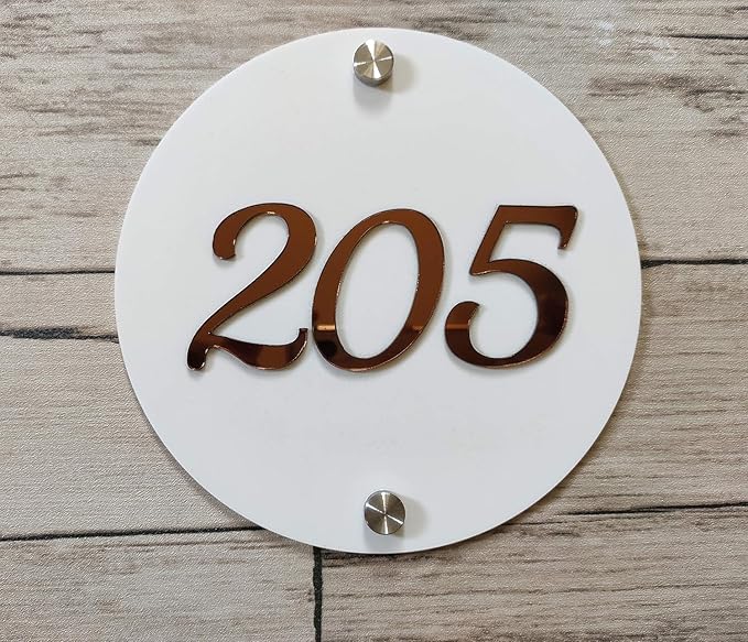 Personalized Door Number Plate