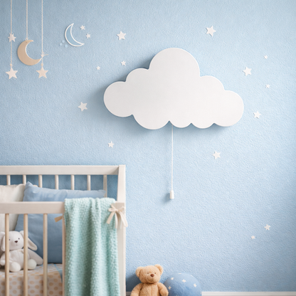 White Cloud Wall Lamp for Kids Room | Nursery Decor