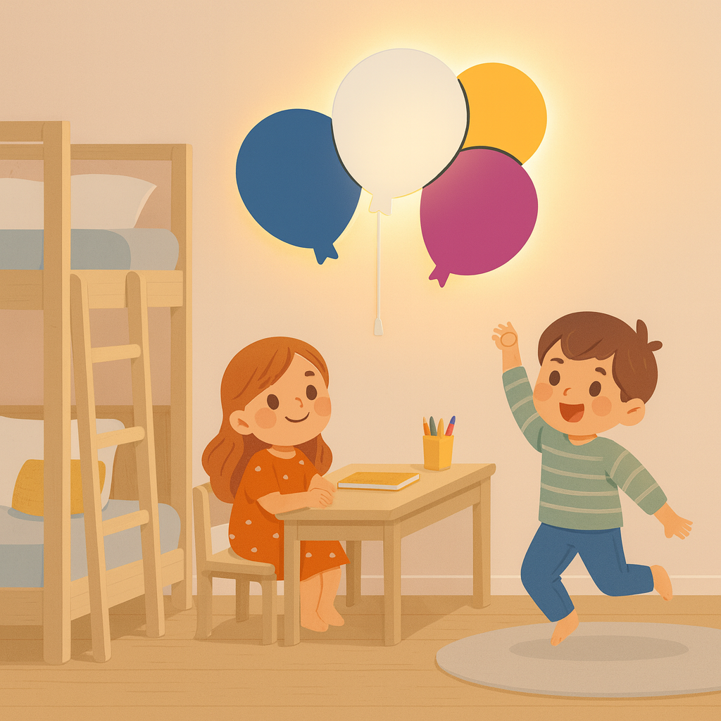 Balloon Wall Lamp for Kids Room | Nursery Decor
