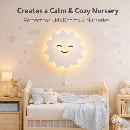 Sun Shape Wall Lamp for Kids Room | Nursery Wall Lamp