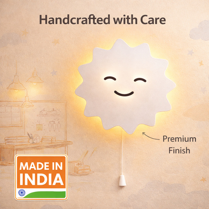 Sun Shape Wall Lamp for Kids Room | Nursery Wall Lamp