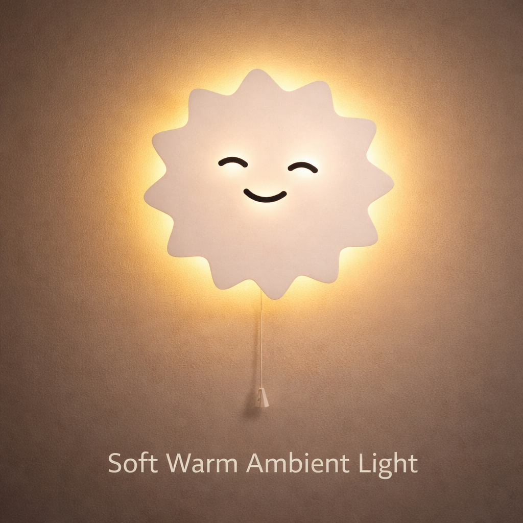 Sun Shape Wall Lamp for Kids Room | Nursery Wall Lamp