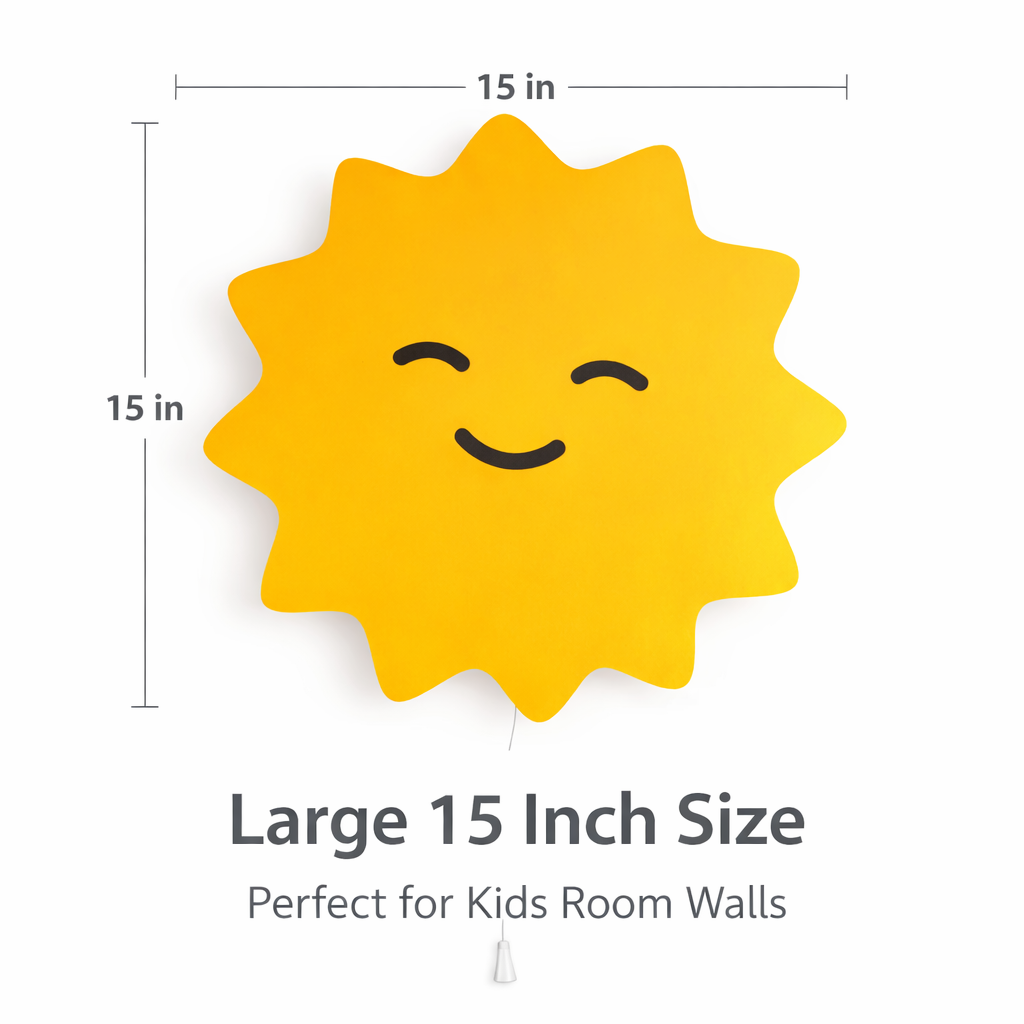 Sun Wall Lamp for Kid's Room | Nursery Rooms