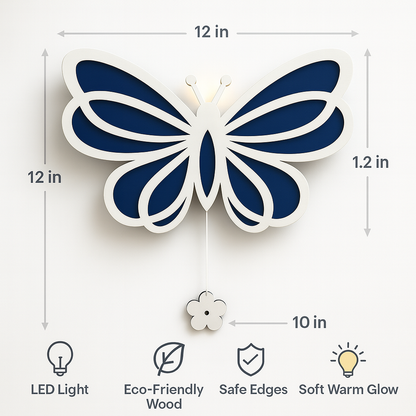 Butterfly WallWall Lamp for Kids Room | Nursery Decor
