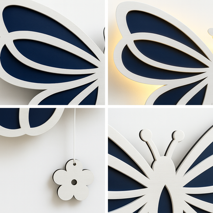 Butterfly WallWall Lamp for Kids Room | Nursery Decor