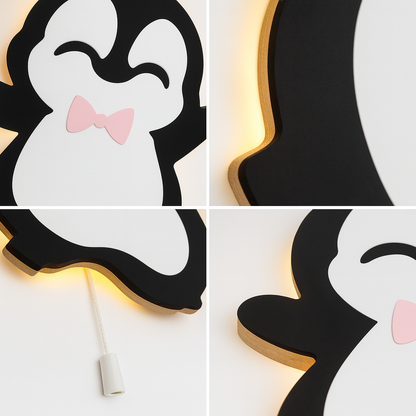 Penguin Wall Lamp for Kids Room | Nursery Decor