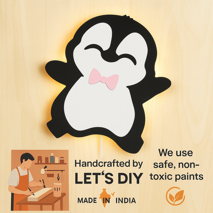 Penguin Wall Lamp for Kids Room | Nursery Decor