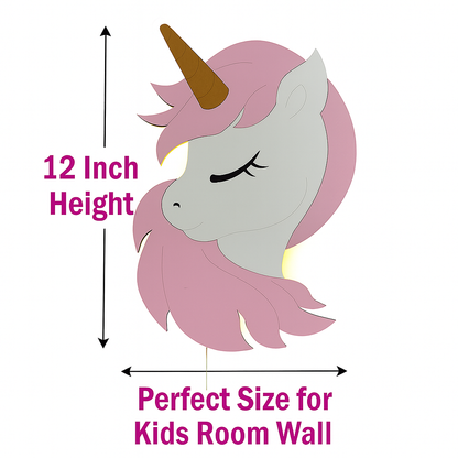 Unicorn Wall Lamp for Kids Room | Nursery Decor