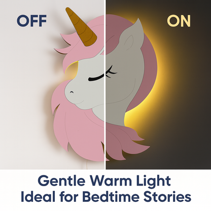 Unicorn Wall Lamp for Kids Room | Nursery Decor