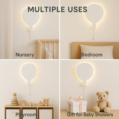White Balloon Wall Lamp for Kids Room | Nursery Decor