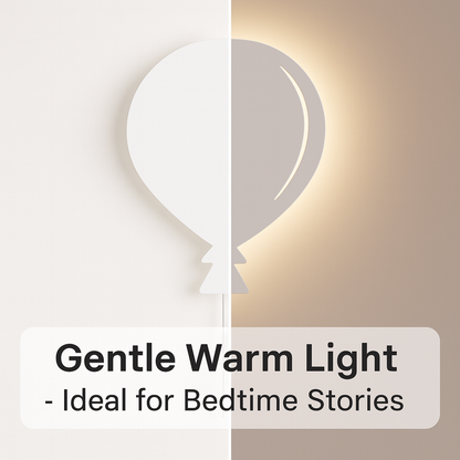 White Balloon Wall Lamp for Kids Room | Nursery Decor