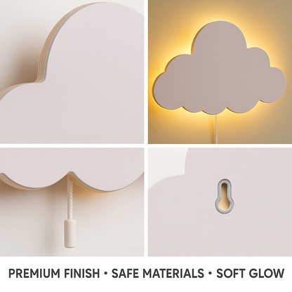 White Cloud Wall Lamp for Kids Room | Nursery Decor
