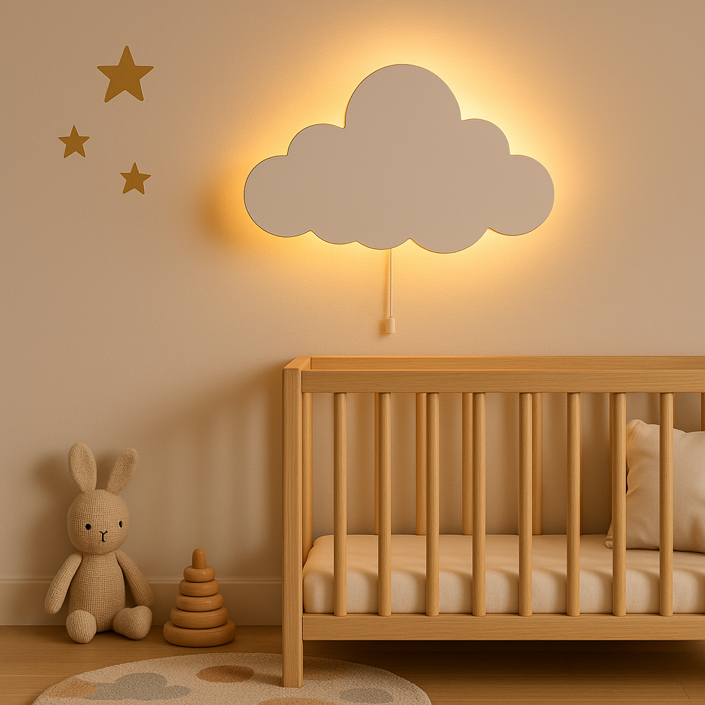 White Cloud Wall Lamp for Kids Room | Nursery Decor