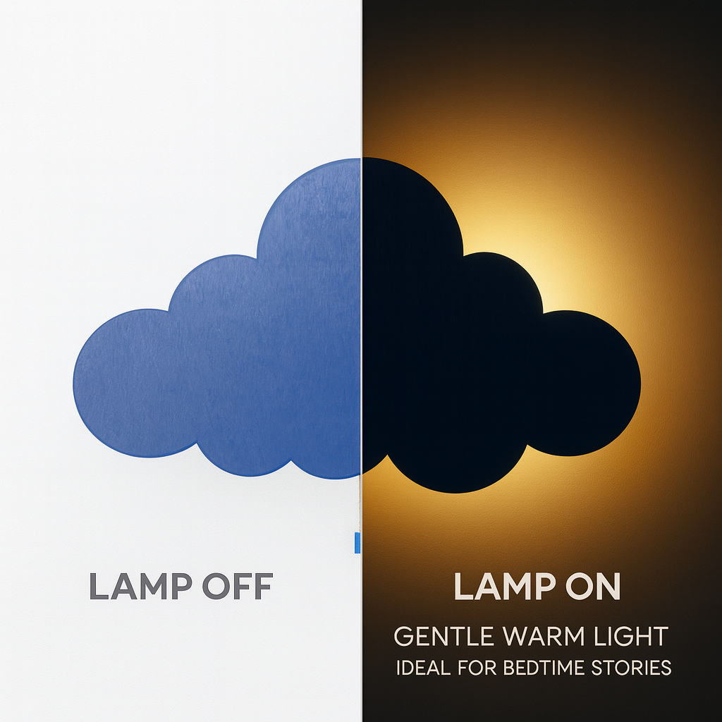 Blue Cloud Wall Lamp for Kids Room | Nursery Decor