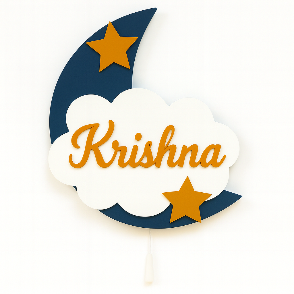 Moon Cloud Star Wall Lamp for Kids Room | Nursery Decor