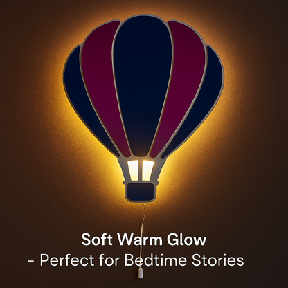 Hot Air Balloon Wall Lamp for Kids Room | Nursery Decor