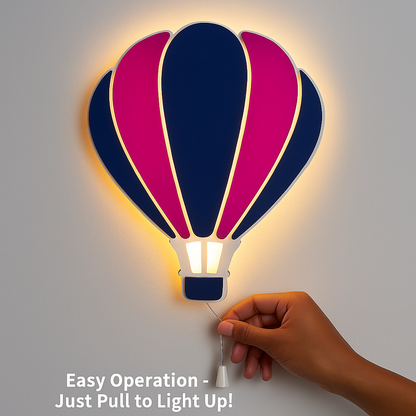 Hot Air Balloon Wall Lamp for Kids Room | Nursery Decor