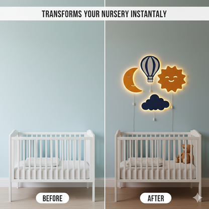 Sky Theme Wall Lamp for Kids Room | Nursery Decor